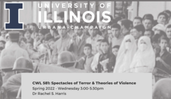 image from CWL 581 course flyer for Spring 2022, Professor Harris