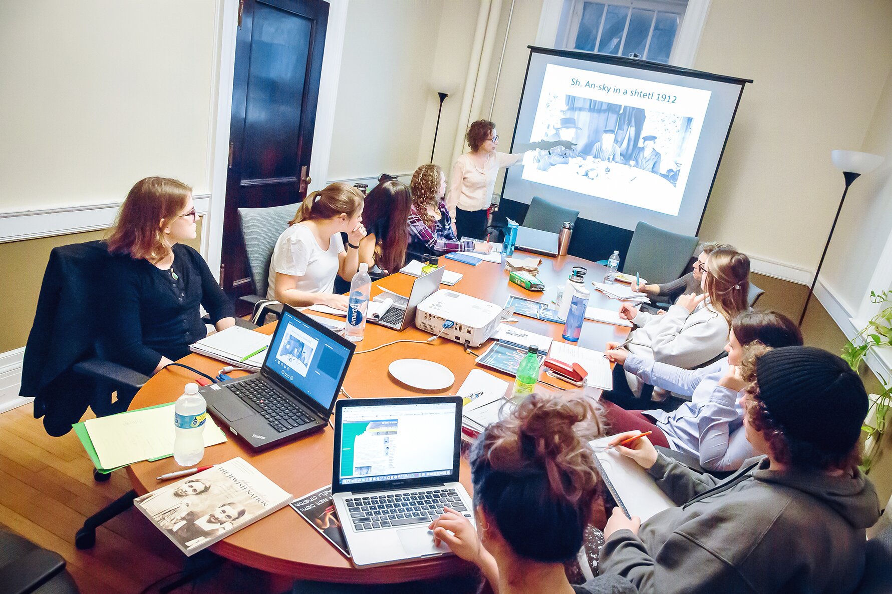 group of students in a small group presentation