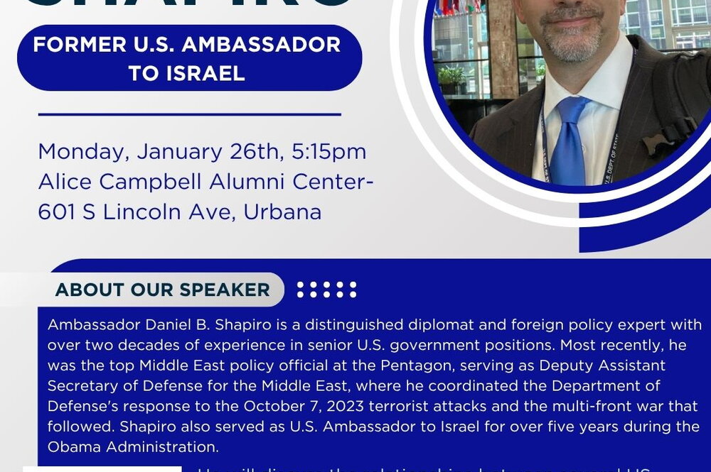 Dan Shapiro Event Flyer