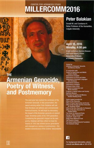 Peter Balakian Flyer