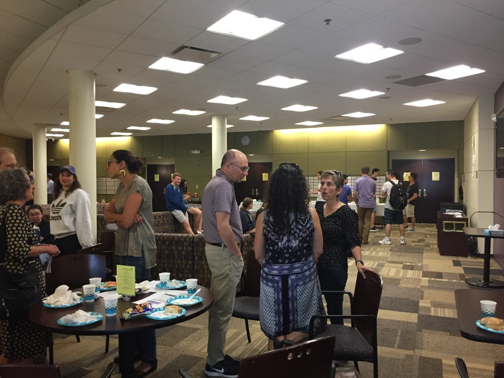 Bagel Brunch, 1-Sept-2019 people gathered at the bagel brunch