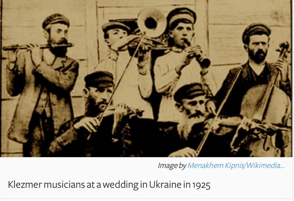 Klezmer musicians at a wedding in Ukraine, 1925