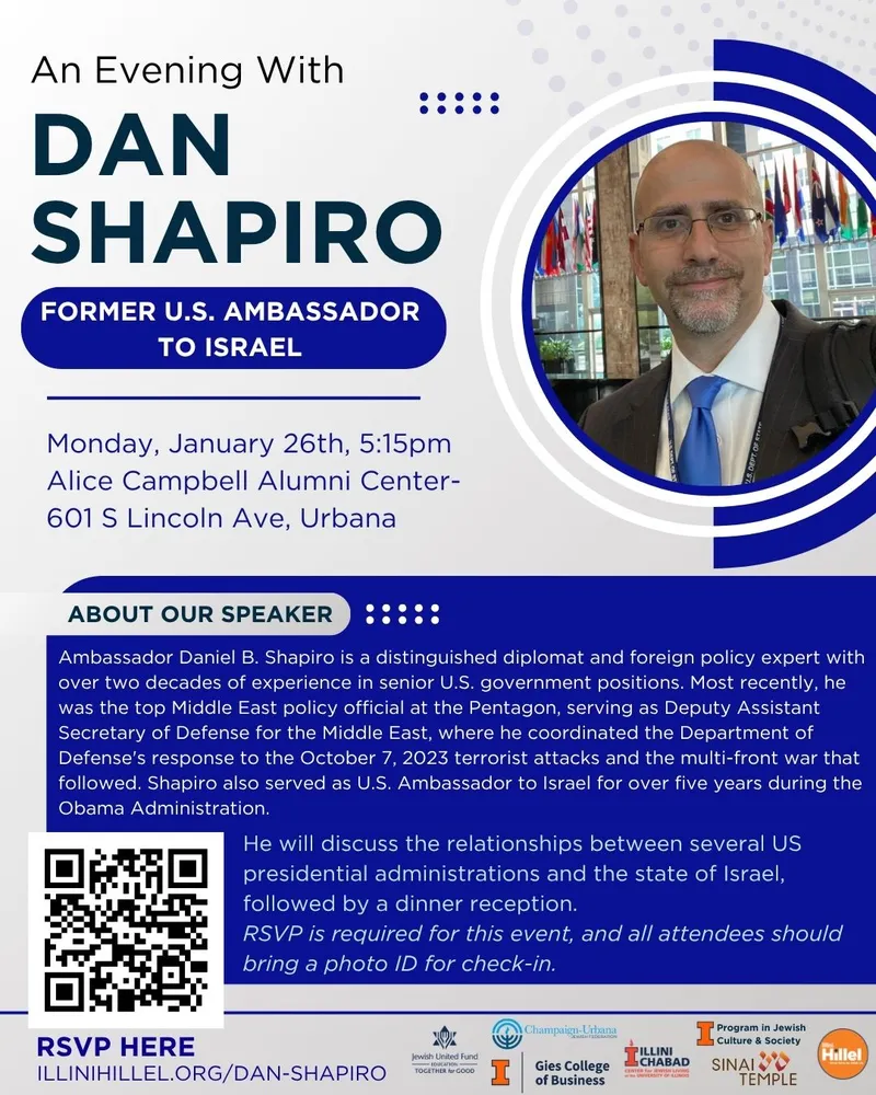 Dan Shapiro Event Flyer