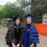 Photo of Alexandra van Doren with Professor Brett Kaplan